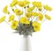8PCS Artificial Champagne Poppy Flowers – Silk Fake Poppies for Wedding, Party, & Table Centerpiece Decor